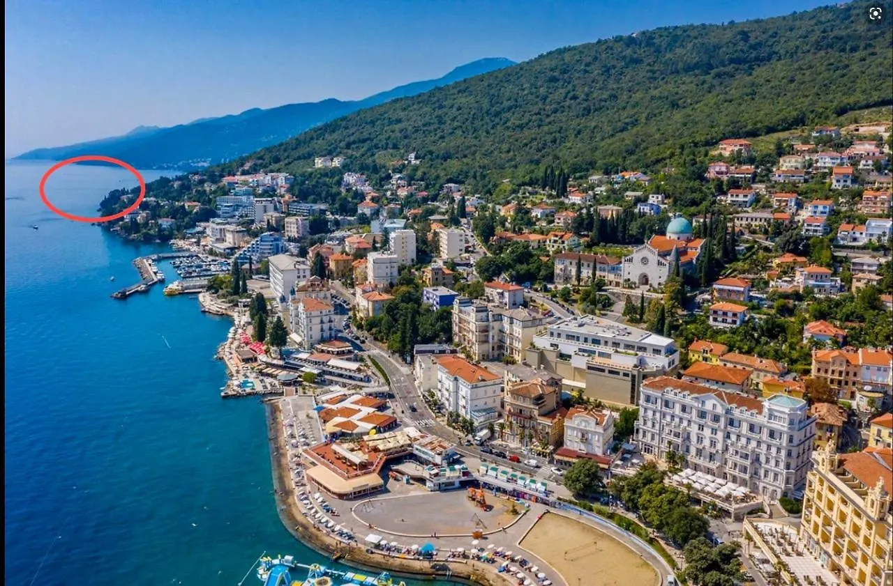 Villa Isabella - Luxury With Style Right Next To The Beach, Private Pool And Sea View 奥帕提亚 0*,  克罗地亚